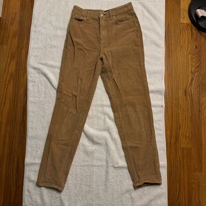 Urban Outfitters Tan Ribbed Pants
